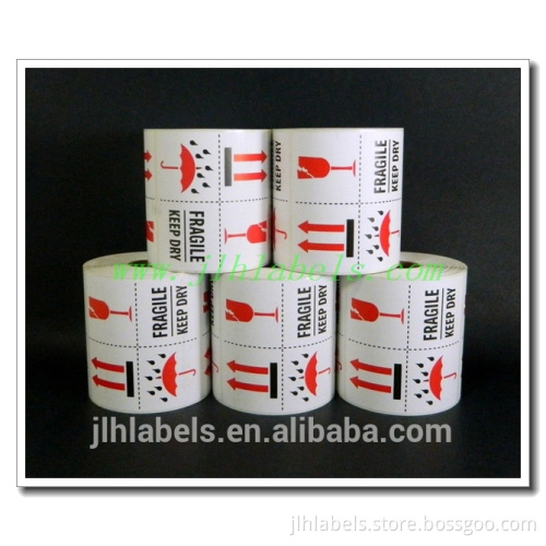 THIS SIDE UP, FRAGILE, KEEP DRY, SIZE 4X4 Inches ,500 labels/roll,semi-glossy